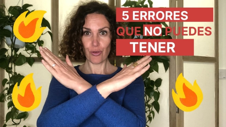 Cinco errores que no puedes tener en español
